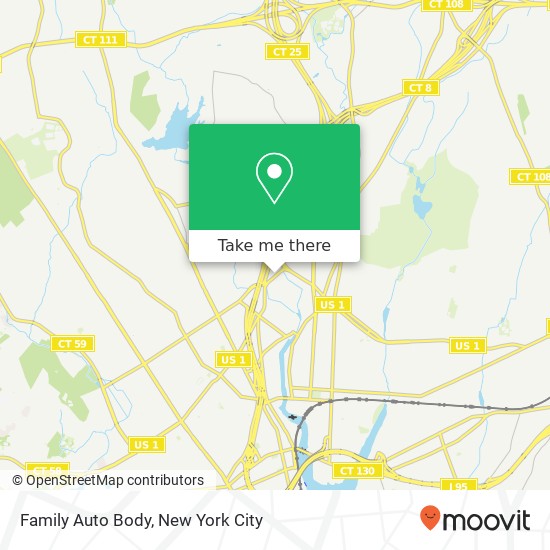 Family Auto Body map