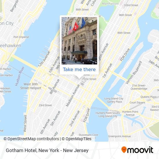 Gotham Hotel map