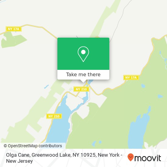Mapa de Olga Cane, Greenwood Lake, NY 10925