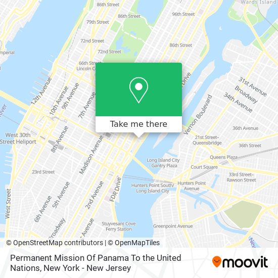 Permanent Mission Of Panama To the United Nations map