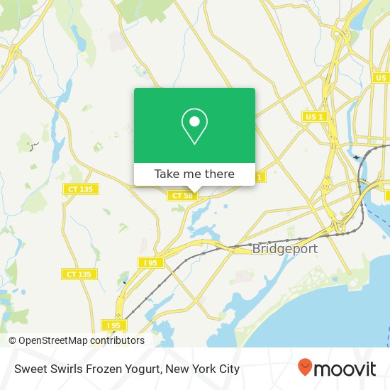 Mapa de Sweet Swirls Frozen Yogurt