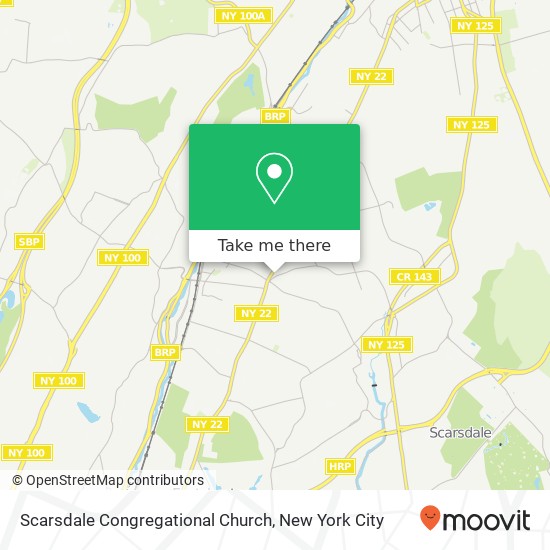 Scarsdale Congregational Church map