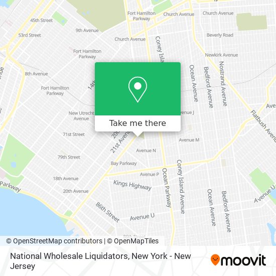 National Wholesale Liquidators map