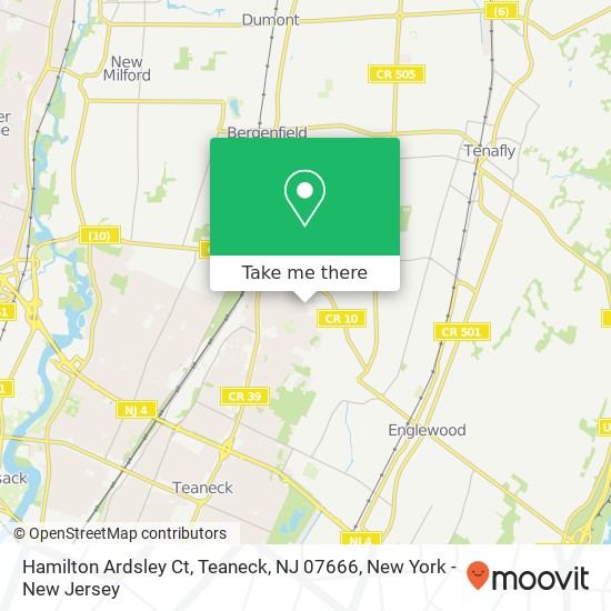 Hamilton Ardsley Ct, Teaneck, NJ 07666 map