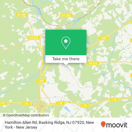 Hamilton Allen Rd, Basking Ridge, NJ 07920 map