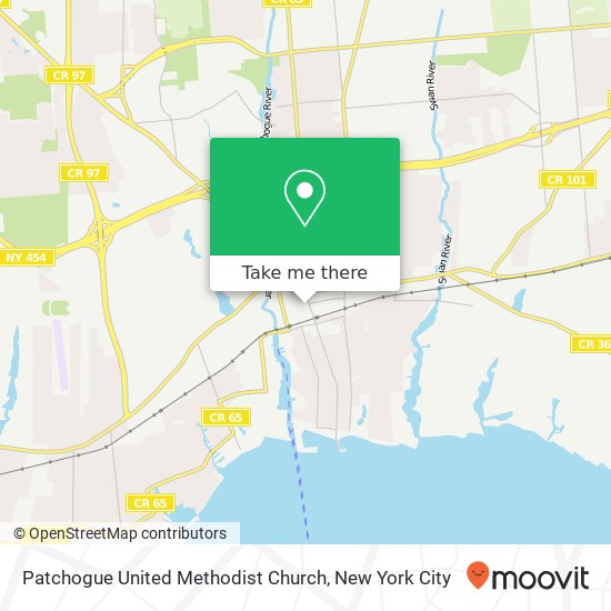 Mapa de Patchogue United Methodist Church