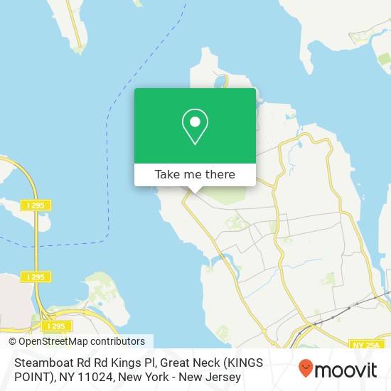 Mapa de Steamboat Rd Rd Kings Pl, Great Neck (KINGS POINT), NY 11024