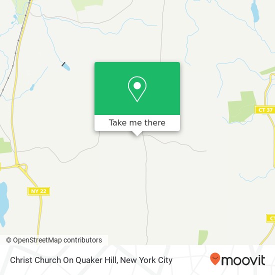 Christ Church On Quaker Hill map