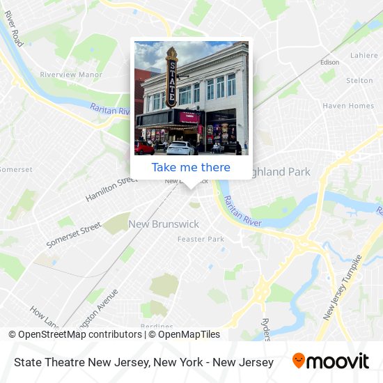 State Theatre New Jersey map