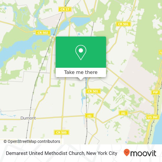 Mapa de Demarest United Methodist Church