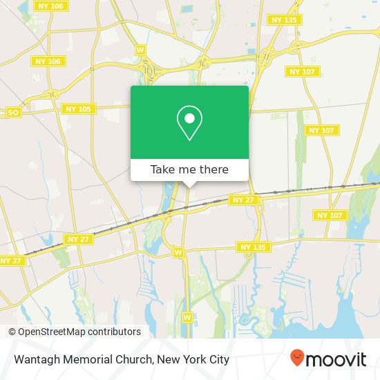 Wantagh Memorial Church map