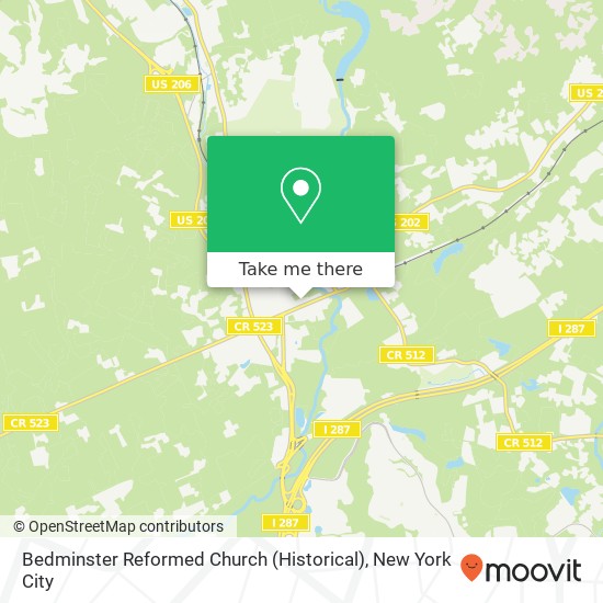 Bedminster Reformed Church (Historical) map