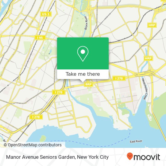 Mapa de Manor Avenue Seniors Garden