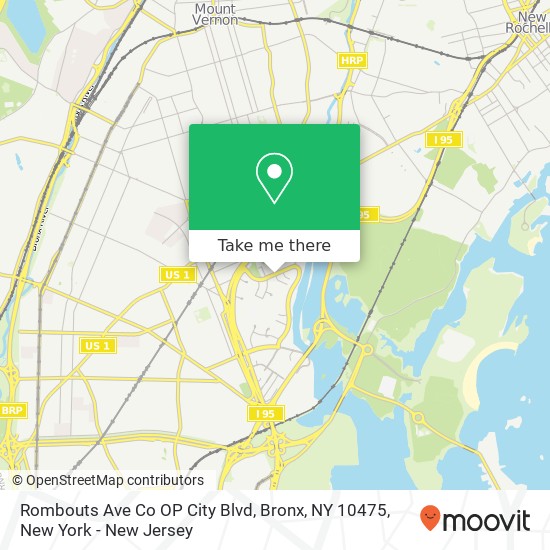 Mapa de Rombouts Ave Co OP City Blvd, Bronx, NY 10475