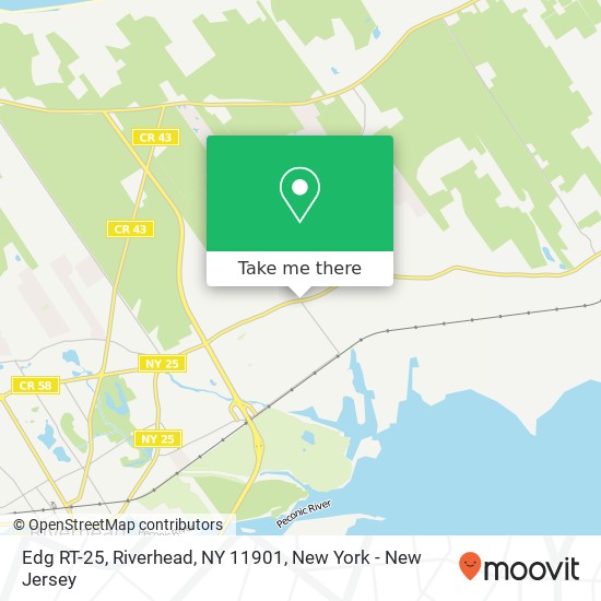 Mapa de Edg RT-25, Riverhead, NY 11901