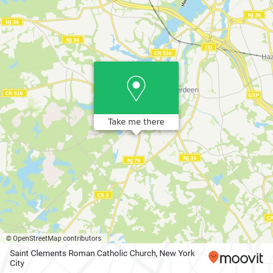 Mapa de Saint Clements Roman Catholic Church