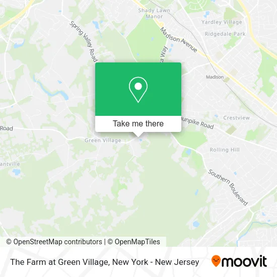 The Farm at Green Village map