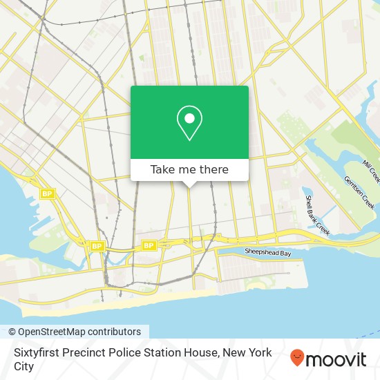 Sixtyfirst Precinct Police Station House map