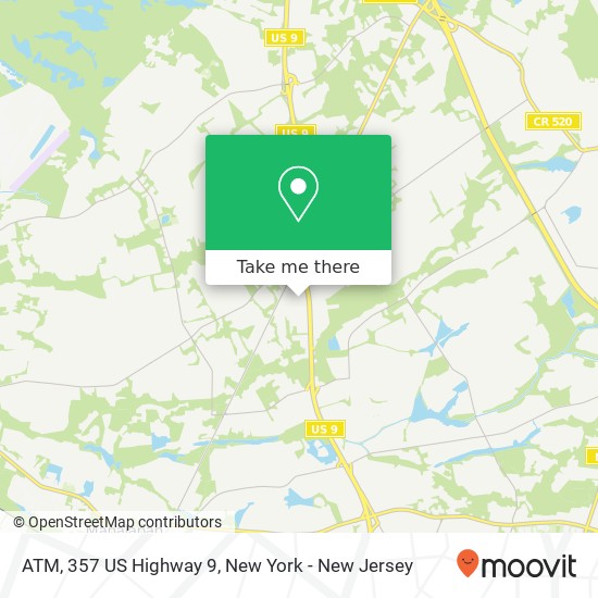 ATM, 357 US Highway 9 map