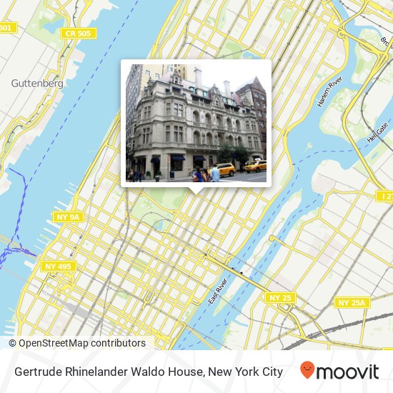 Mapa de Gertrude Rhinelander Waldo House