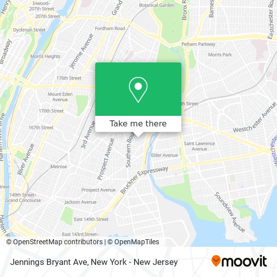 Mapa de Jennings Bryant Ave