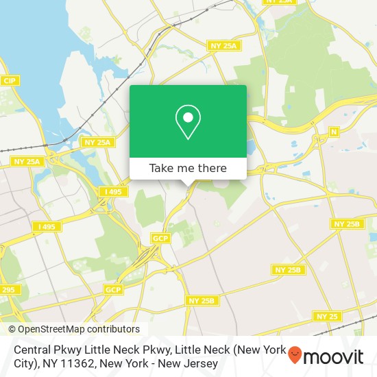 Mapa de Central Pkwy Little Neck Pkwy, Little Neck (New York City), NY 11362