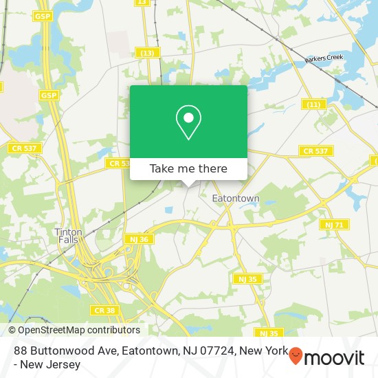 88 Buttonwood Ave, Eatontown, NJ 07724 map