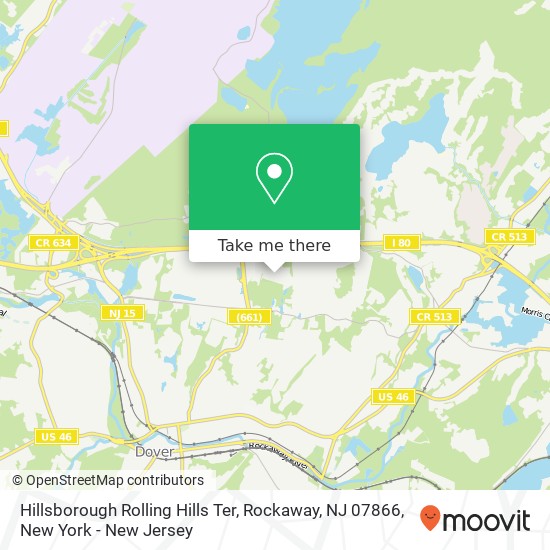 Hillsborough Rolling Hills Ter, Rockaway, NJ 07866 map