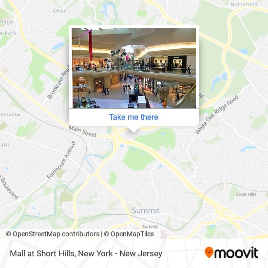 How to get to Mall at Short Hills in Millburn, Nj by Bus or Train?