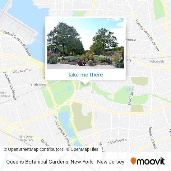 Queens Botanical Gardens map