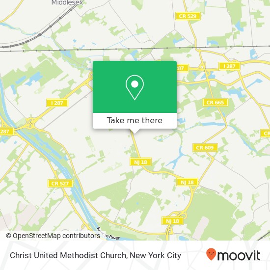 Christ United Methodist Church map