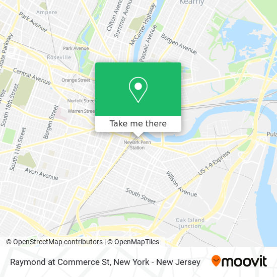 Mapa de Raymond at Commerce St