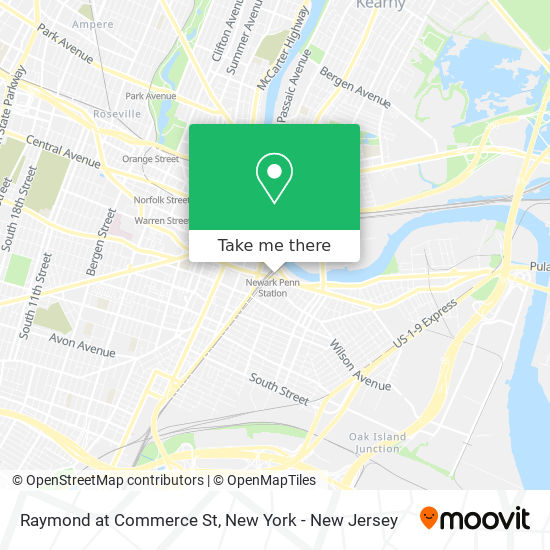 Raymond at Commerce St map