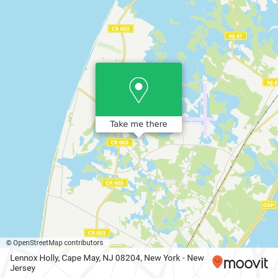 Mapa de Lennox Holly, Cape May, NJ 08204