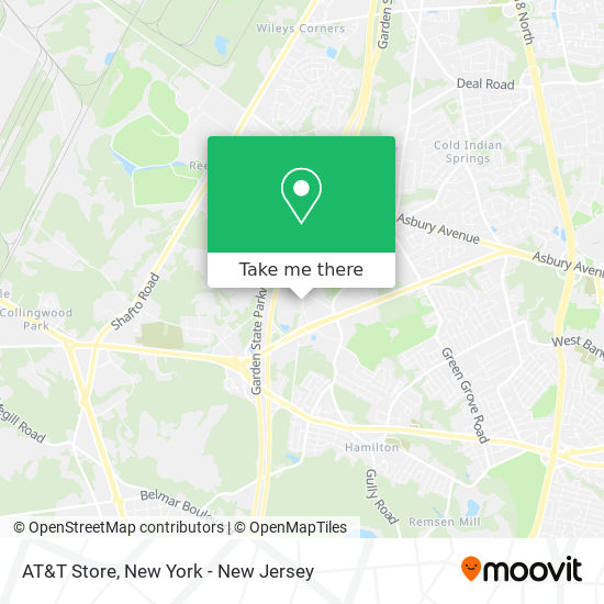 Mapa de AT&T Store