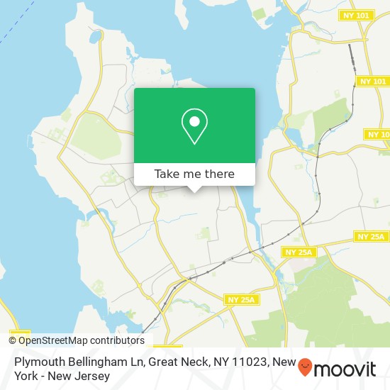 Mapa de Plymouth Bellingham Ln, Great Neck, NY 11023