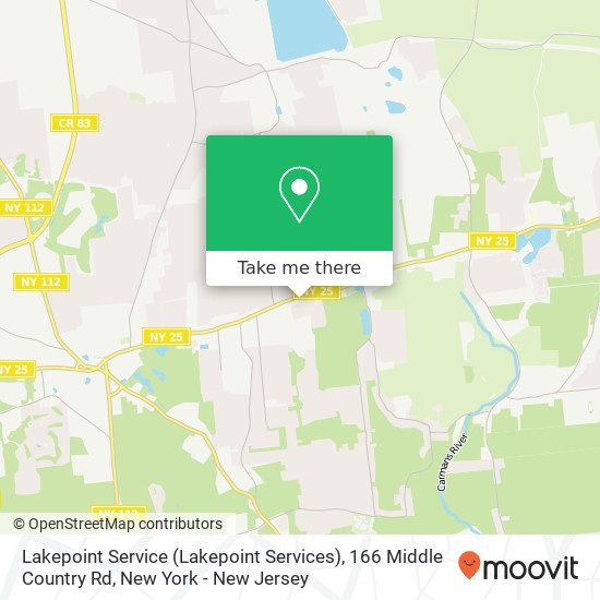 Mapa de Lakepoint Service (Lakepoint Services), 166 Middle Country Rd