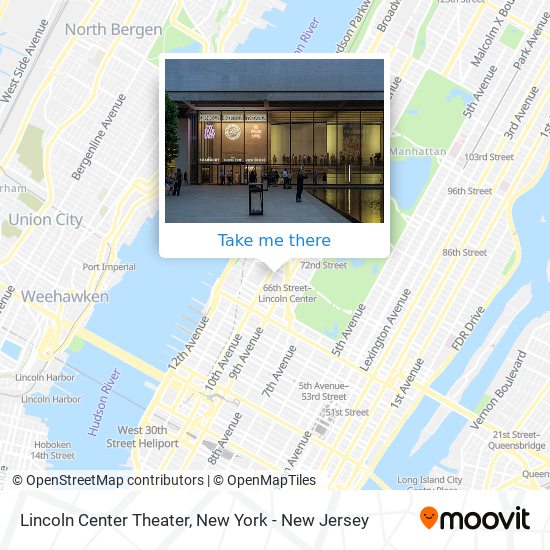 Lincoln Center Theater map