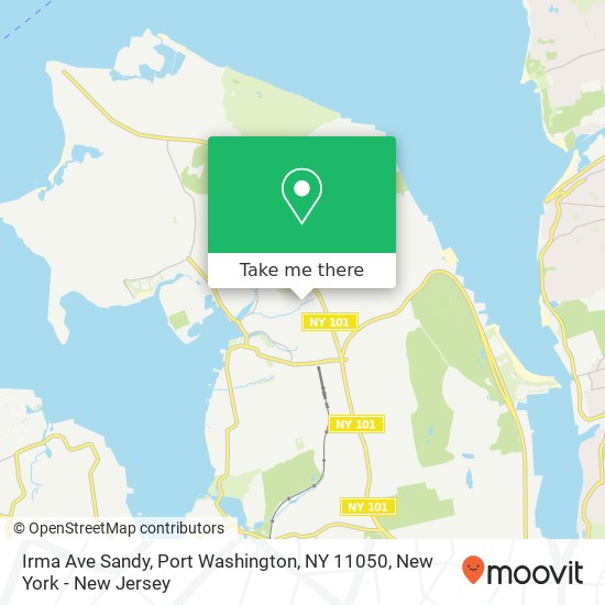 Irma Ave Sandy, Port Washington, NY 11050 map