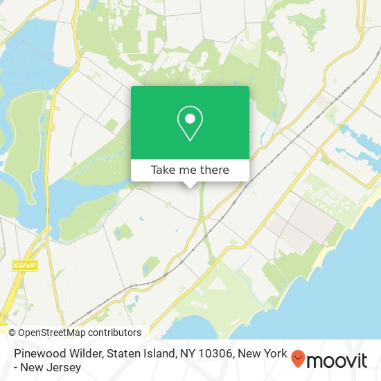Mapa de Pinewood Wilder, Staten Island, NY 10306
