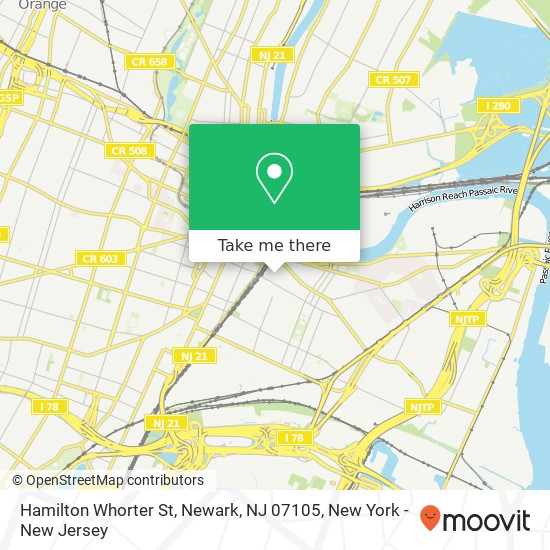 Hamilton Whorter St, Newark, NJ 07105 map