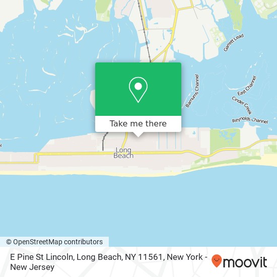 Mapa de E Pine St Lincoln, Long Beach, NY 11561