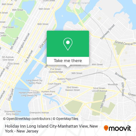 Mapa de Holiday Inn Long Island City-Manhattan View