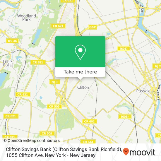 Mapa de Clifton Savings Bank (Clifton Savings Bank Richfield), 1055 Clifton Ave