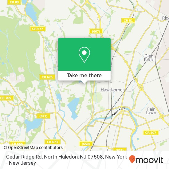 Cedar Ridge Rd, North Haledon, NJ 07508 map