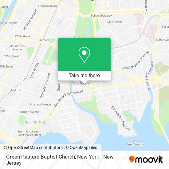 Mapa de Green Pasture Baptist Church