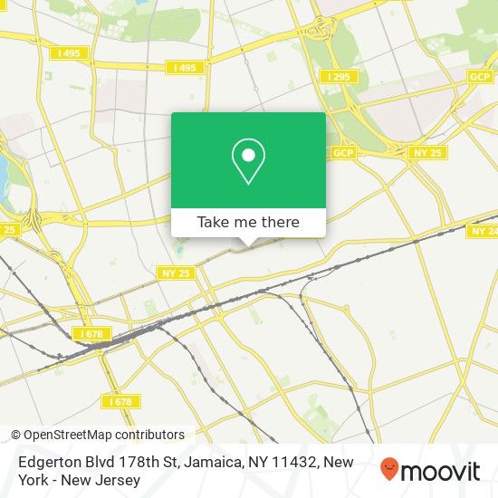 Mapa de Edgerton Blvd 178th St, Jamaica, NY 11432