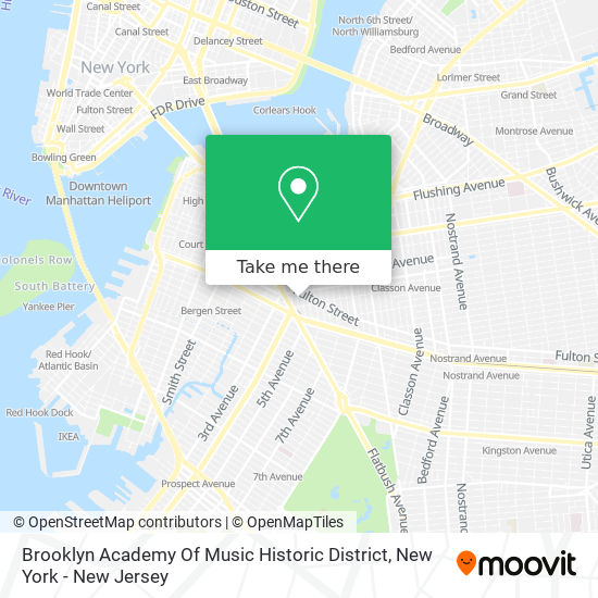 Brooklyn Academy Of Music Historic District map