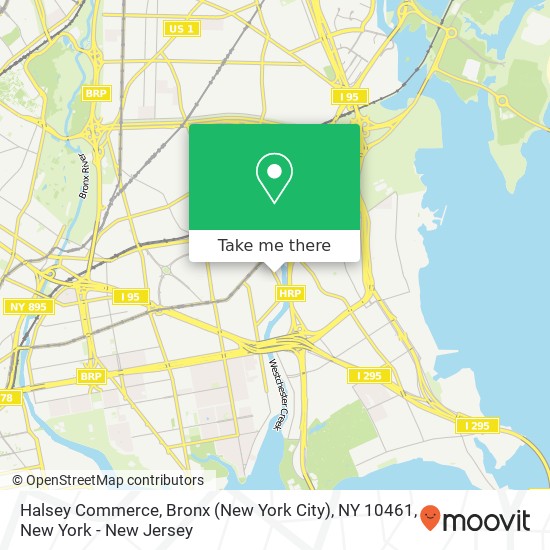Halsey Commerce, Bronx (New York City), NY 10461 map