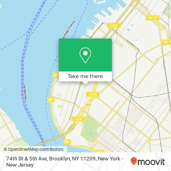 74th St & 5th Ave, Brooklyn, NY 11209 map